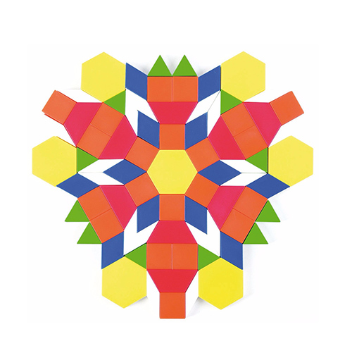 Plastic Pattern Blocks • 6 colours, 248 pcs