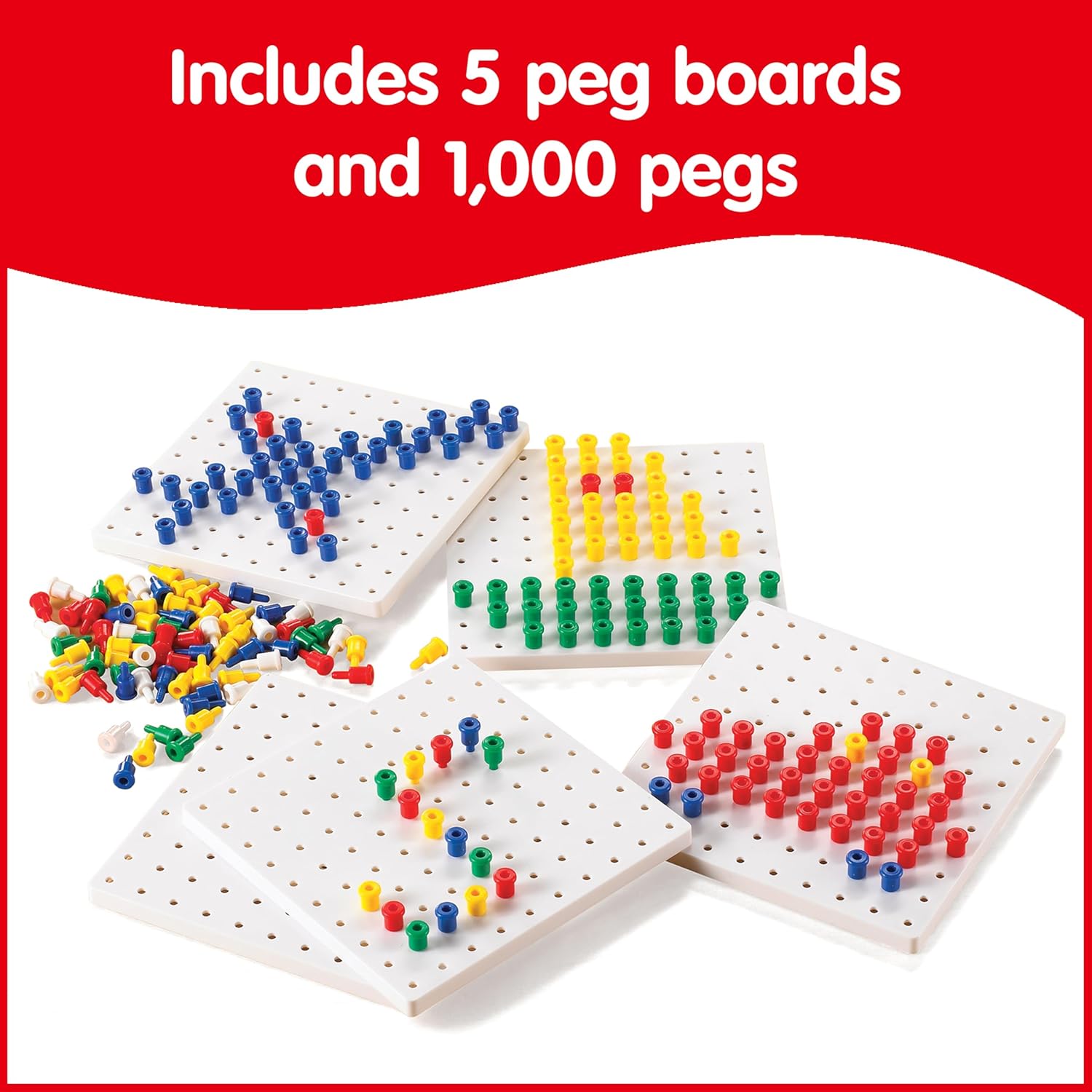 Boards With Nails Mosaic • 5 boards 16 x 16 cm, 1000 nails